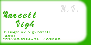 marcell vigh business card